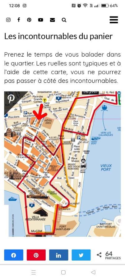 Cosy 40M2 City Center 'Le Panier' Марсель Екстер'єр фото